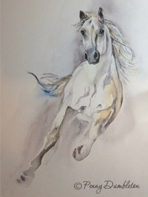 Watercolours by Penny - Horse