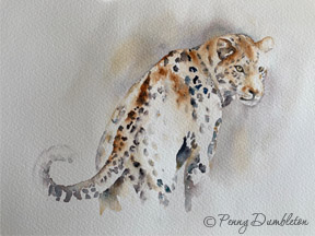 Watercolours by Penny - Lepard2