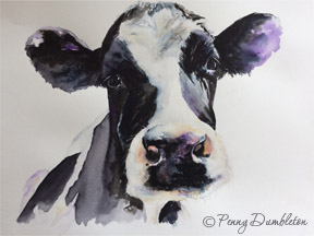 Watercolours by Penny - Mooo